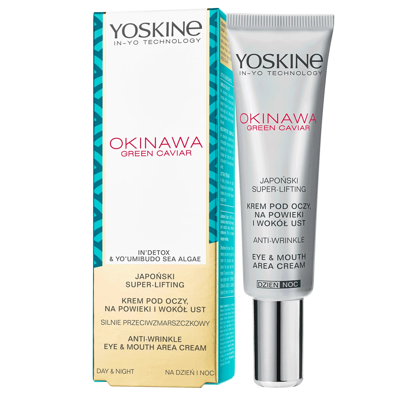 Yoskine Okinawa Green Caviar krem pod oczy, na powieki i wokół ust, 15 ml