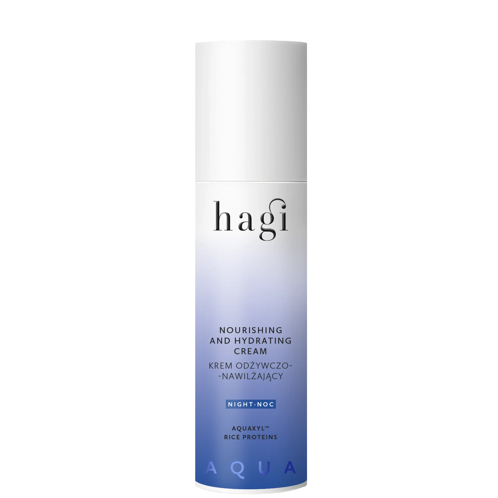 Hagi Aqua Zone krem odżywczo-nawilżający na noc cera wymagająca regeneracji, 50 ml