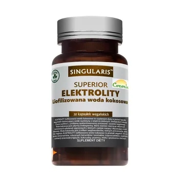 Singularis Superior Elektrolity Liofilizowana Woda Kokosowa, suplement diety, 30 kapsułek 