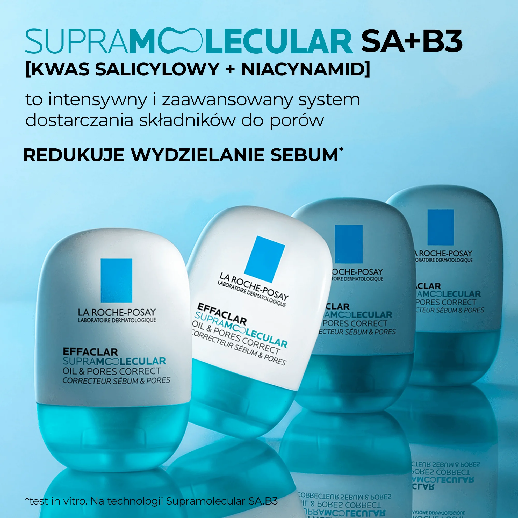 La Roche-Posay Effaclar Supramolecular krem redukujący sebum i pory, 40 ml