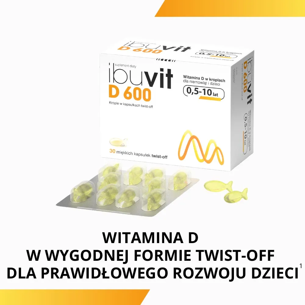 IbuVit D 600, 30 kapsułek twist-off 