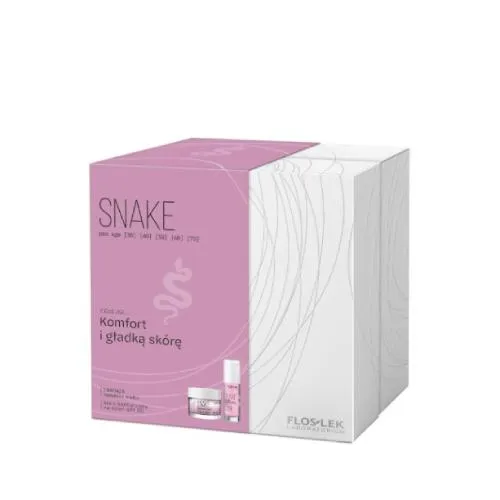 FlosLek Snake, krem konturujący na dzień krem SPF20 + FlosLek Essenza, reduktor wieku, 50 ml + 30 ml
