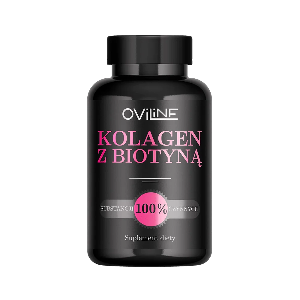 Oviline Naturalny kolagen z biotyną, 60 kapsułek