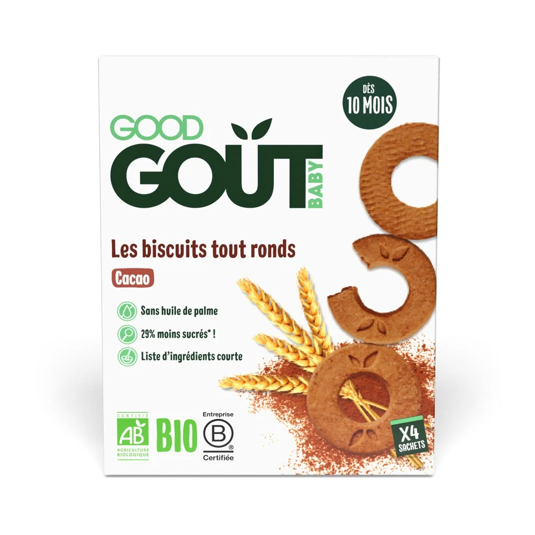 Good Gout BIO ciasteczka kakaowe, 80 g