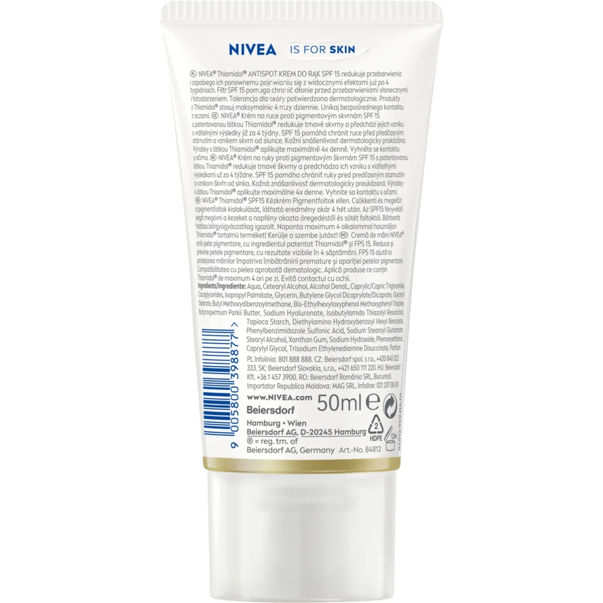 Nivea Luminous630 krem do rąk przeciw przebarwieniom SPF 15, 50 ml