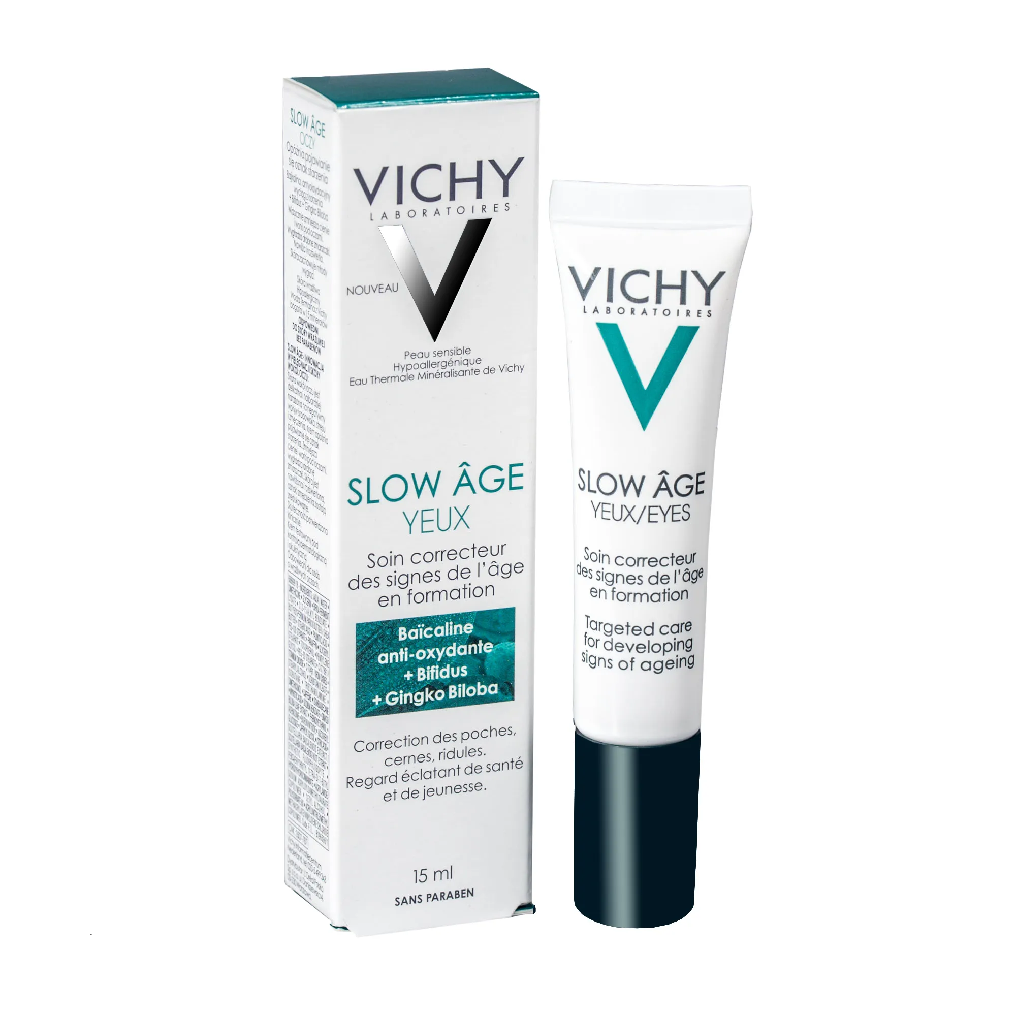 Vichy Slow Age, krem pod oczy przeciwko oznakom starzenia, 15 ml 