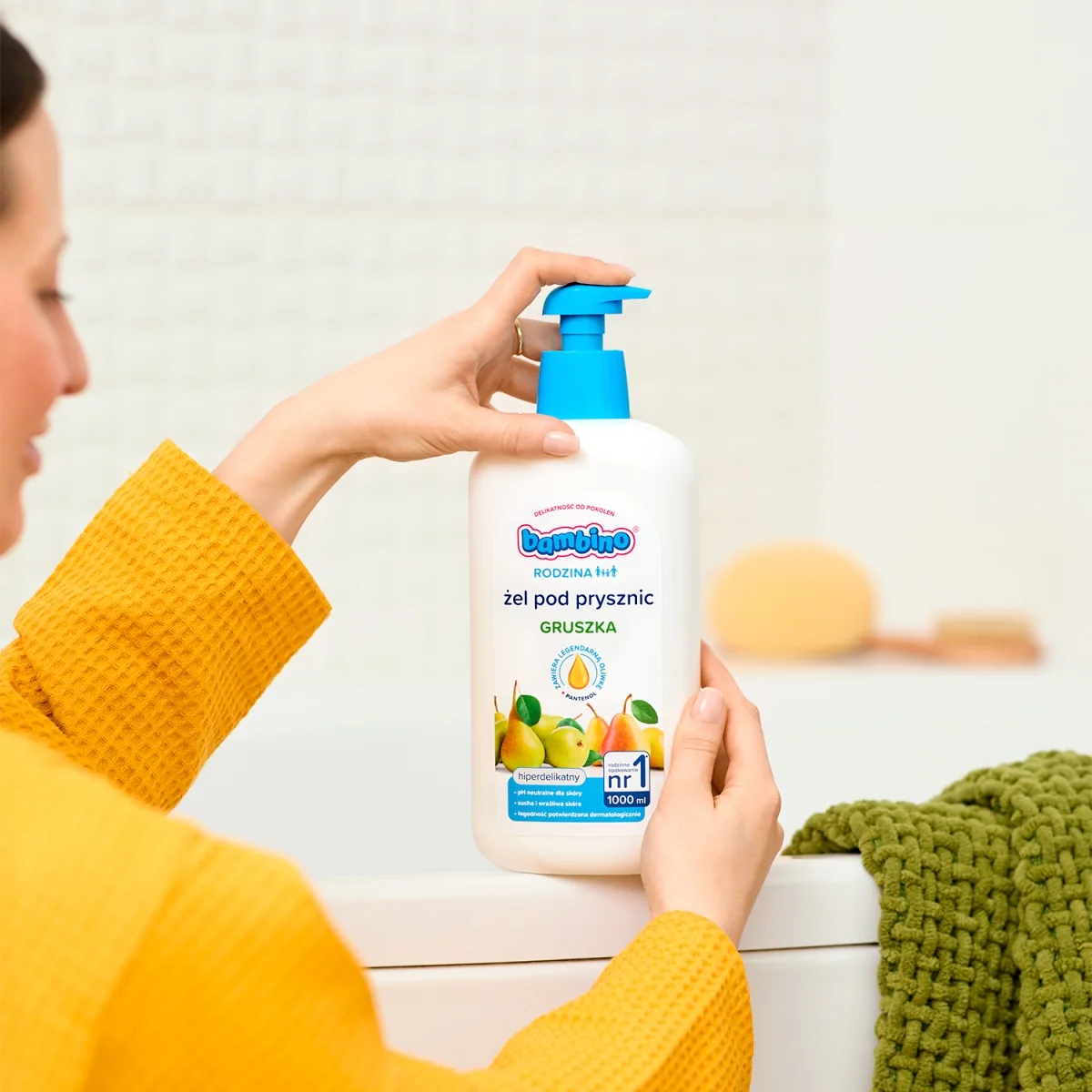 Bambino Rodzina żel pod prysznic Gruszka, 1000 ml