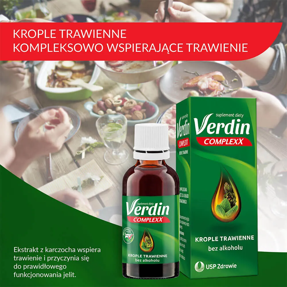 Verdin Complexx Krople Trawienne, suplement diety, 40 ml 
