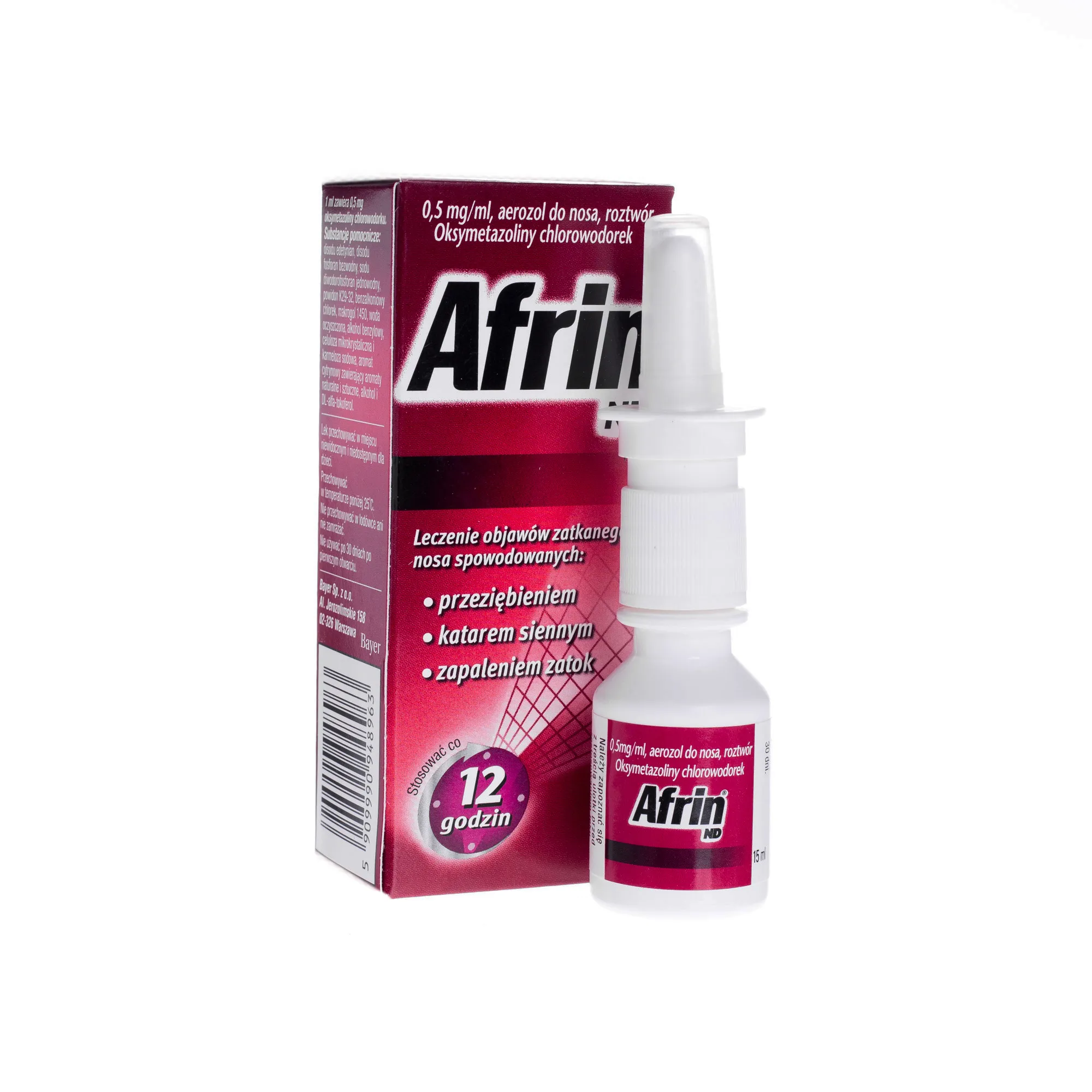 Afrin ND, aerozol do nosa 0,5 mg/ml, 15 ml 