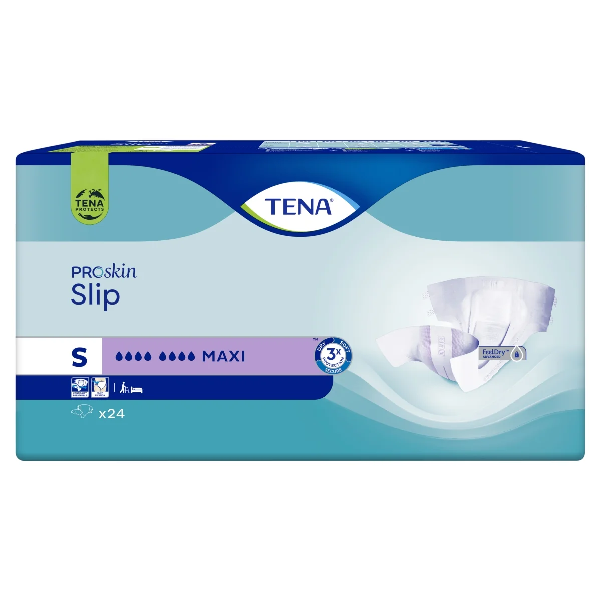 TENA ProSkin Slip pieluchomajtki Maxi S, 24 sztuki