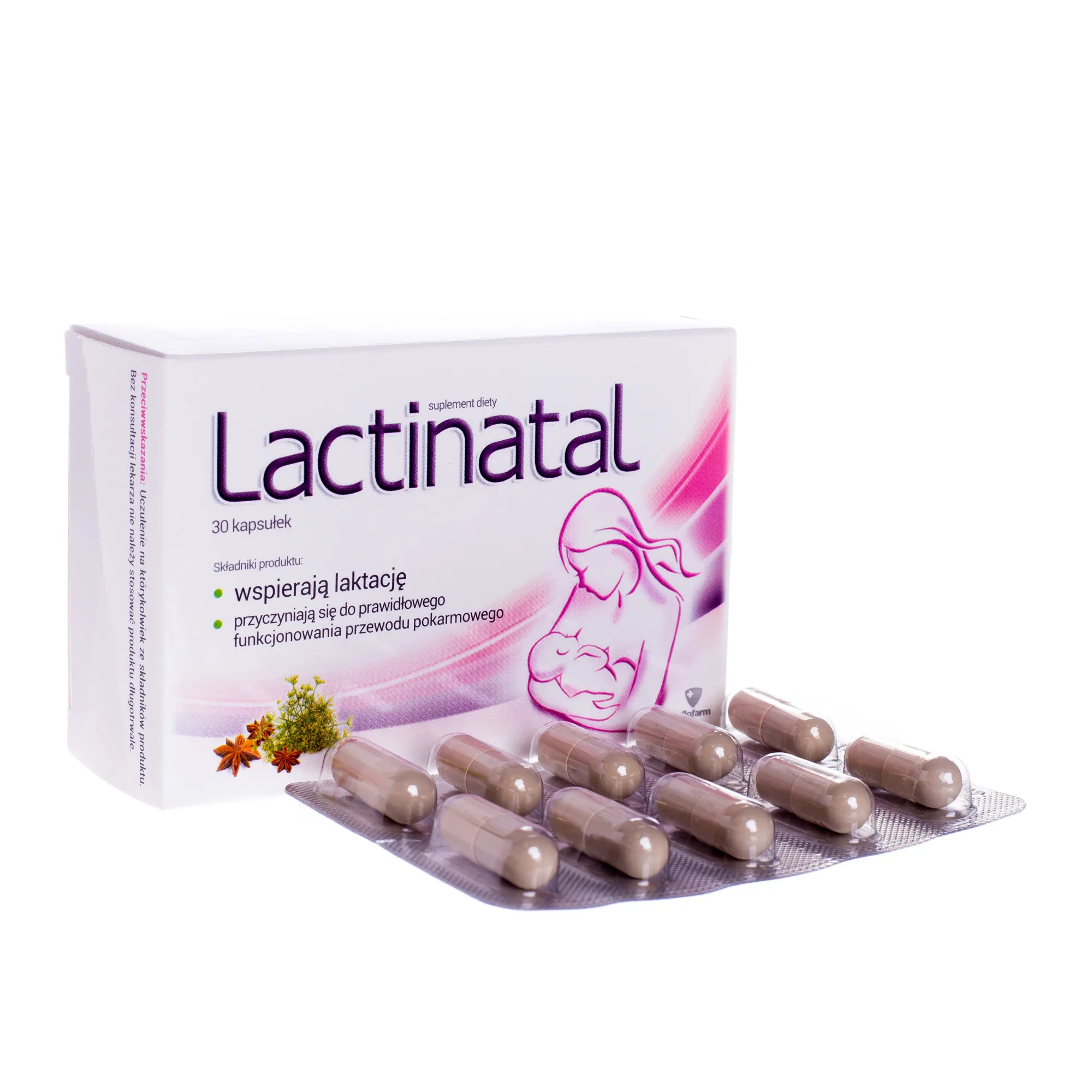 Lactinal, suplement diety, 30 kapsułek