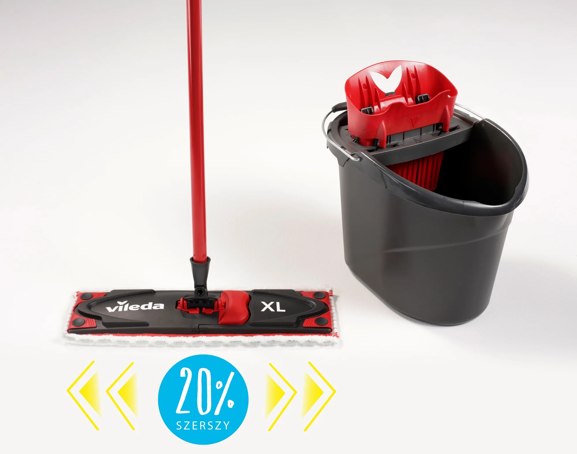 Vileda Ultramax BOX XL mop płaski z drążkiem + wiadro