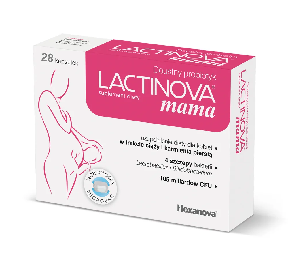 Lactinova mama, suplement diety, 28 kapsułek