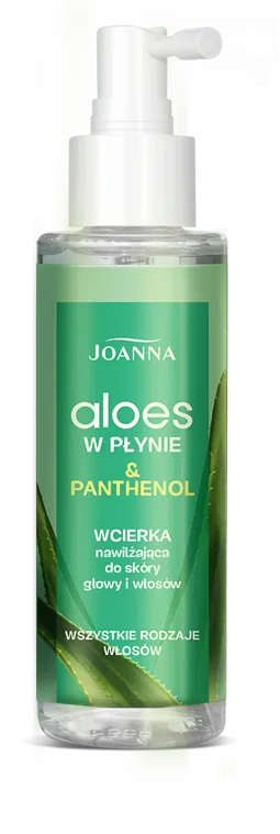 Joanna Hair Aloes & Panthenol wcierka w płynie do skóry głowy i włosów, 100 ml