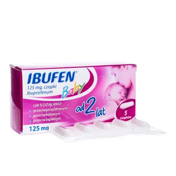Ibufen Baby, 125 mg,, 5 czopków 
