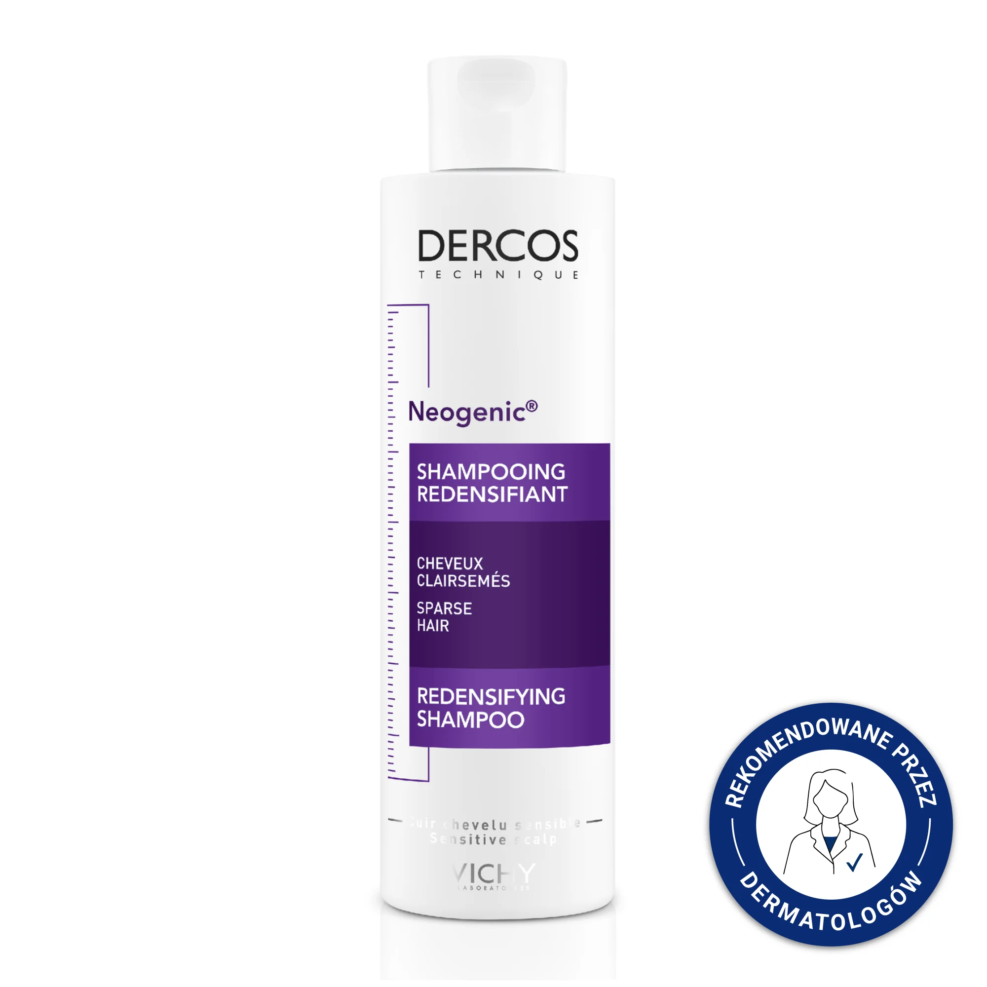 Vichy Dercos Neogenic szampon przywracający gęstość włosom, 200 ml
