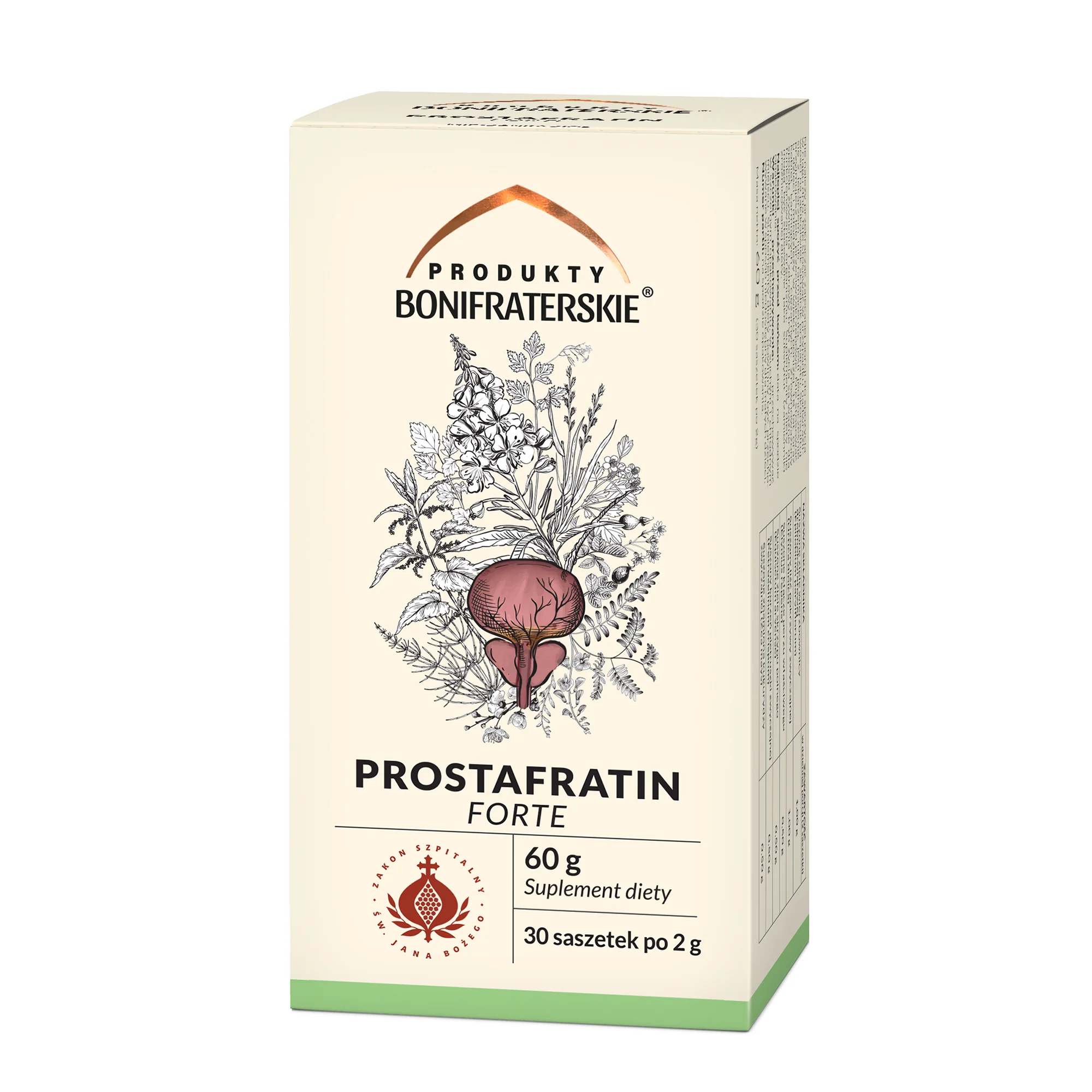 Produkty bonifraterskie Prostafratin Forte Fix zioła do zaparzania, 30 saszetek x 2 g