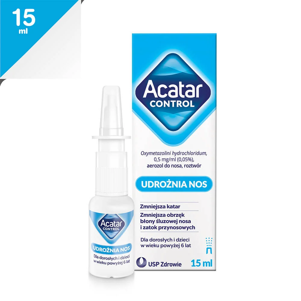 Acatar Control, 0,5 mg/ml (0,05%), aerozol do nosa, roztwór, 15 ml 