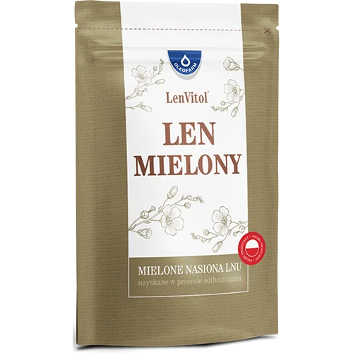 LenVitol len mielony o wysokiej zawartości błonnika, 450 g