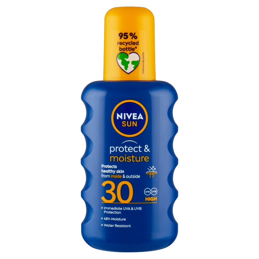 Nivea Sun Protect&Moisture balsam do opalania w sprayu SPF 30, 200 ml