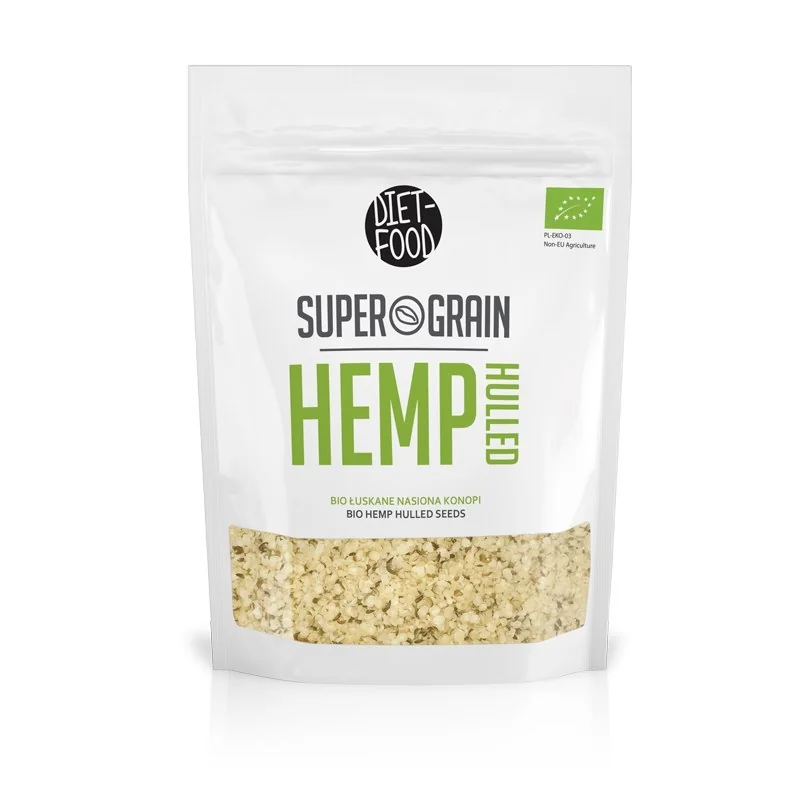 DIET-FOOD Konopia BIO łuskane nasiona, 200 g