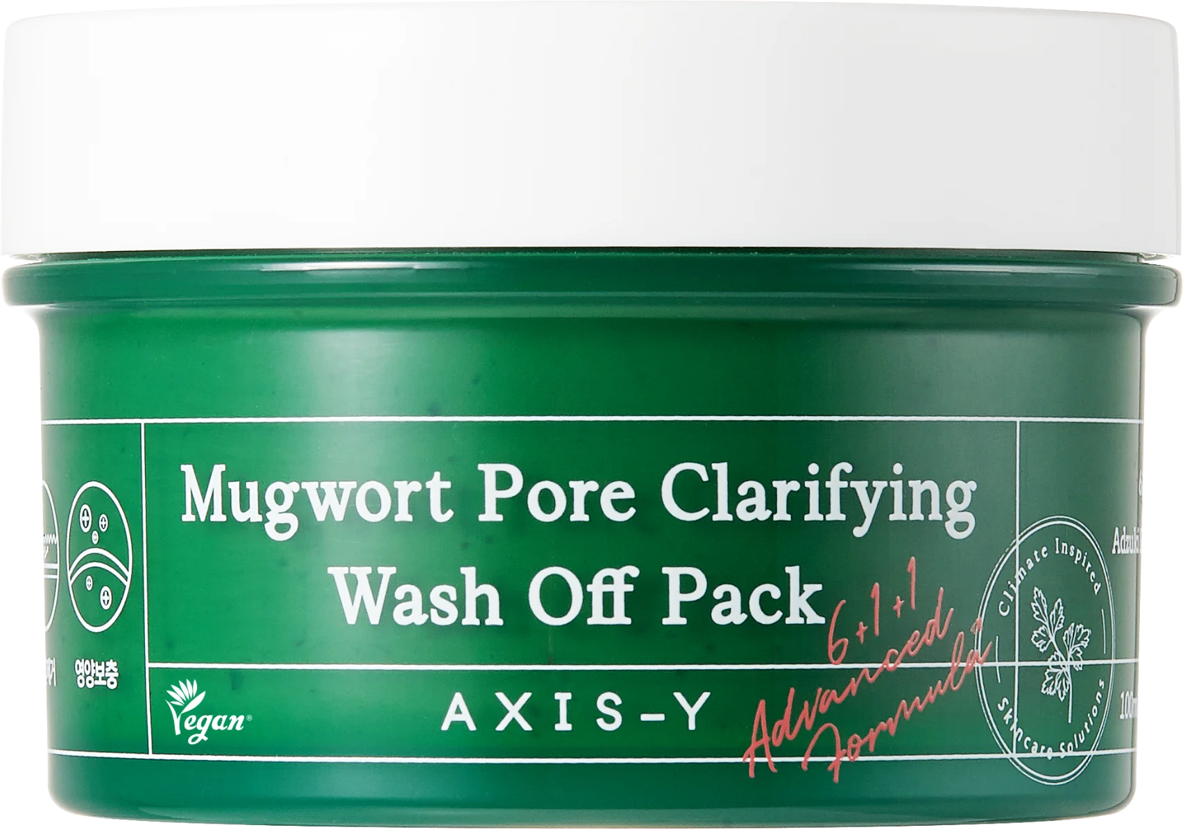 Axis-y Mugwort Pore Clarifying Wash Off Pack oczyszczająca maska do twarzy z bylicą, 100 ml