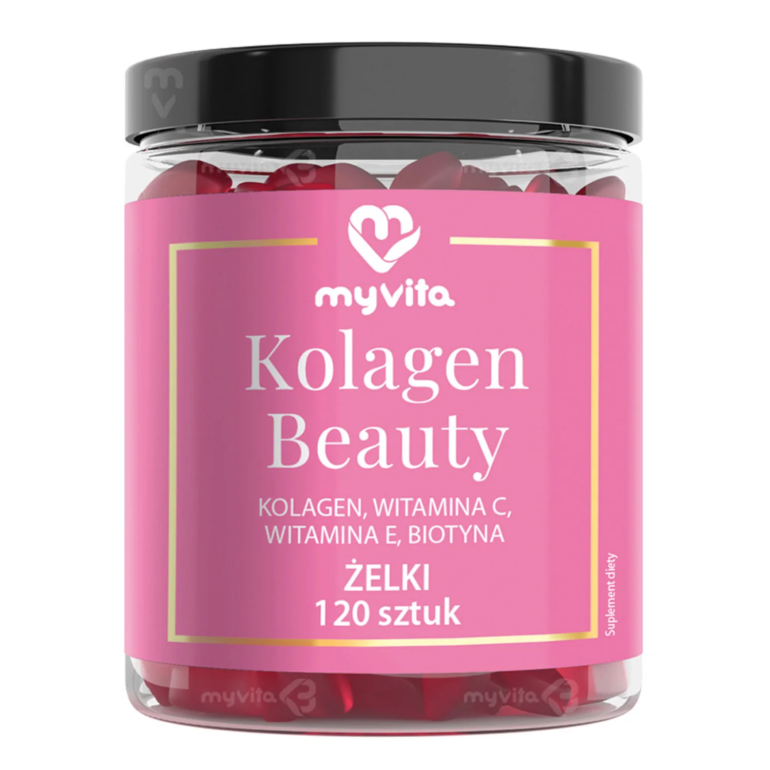 MyVita Kolagen Beauty żelki naturalne, 120 sztuk