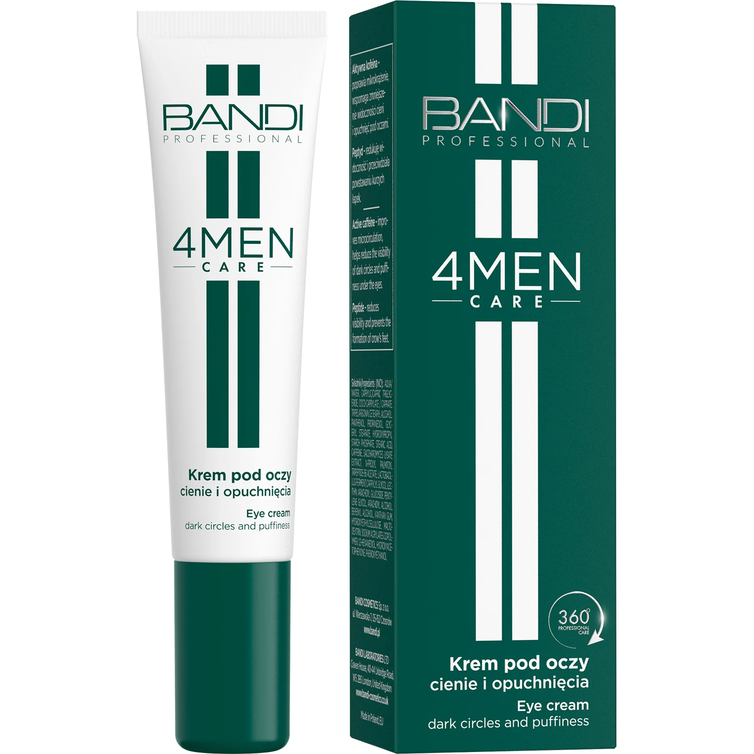 BANDI 4Men Care krem pod oczy - cienie i opuchnięcia, 14 ml