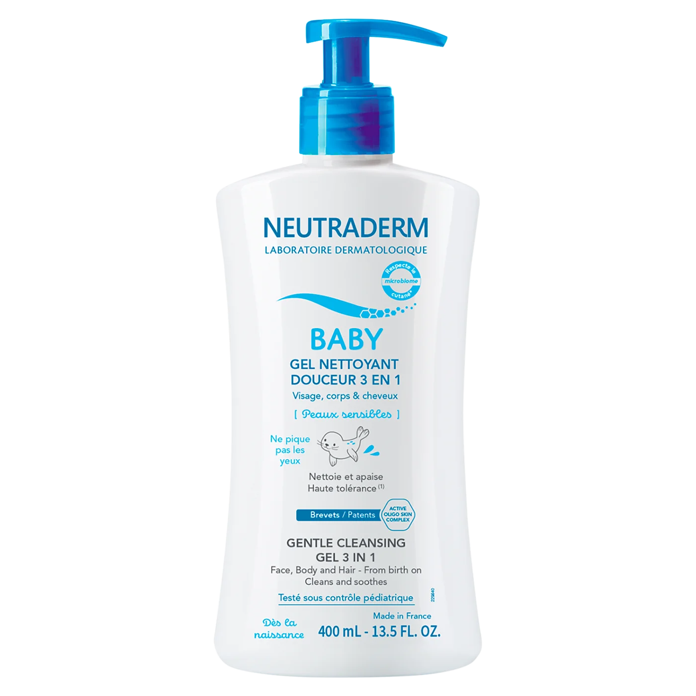 Neutraderm Baby Łagodny żel myjący 3 w 1, 400 ml