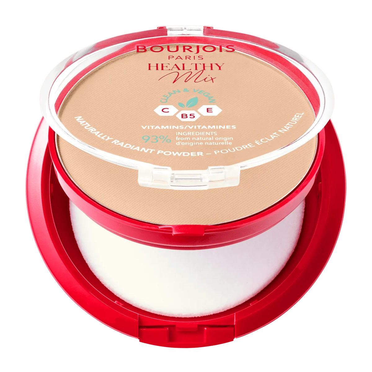 Bourjois Healthy Mix Wegański puder prasowany nr 04 Golden Beige, 10 g