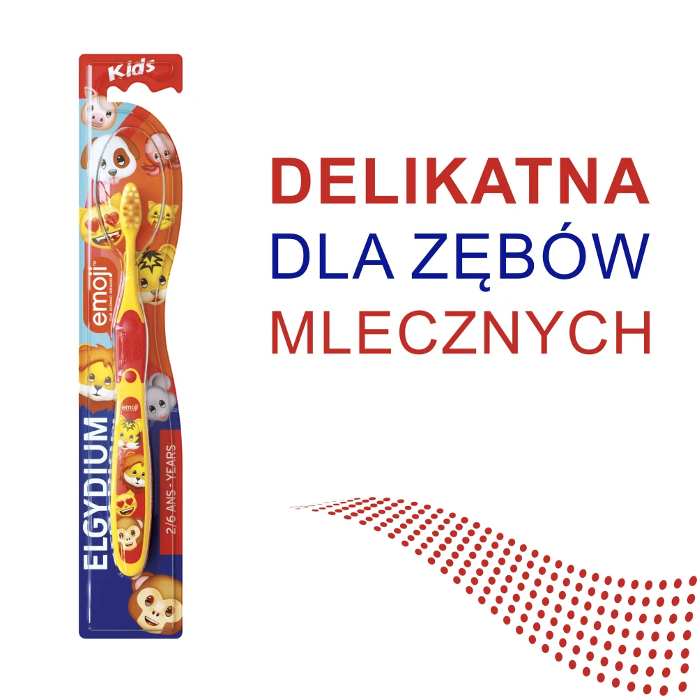 Elgydium Kids szczoteczka do zębów dla dzieci emoji, 1 szt.