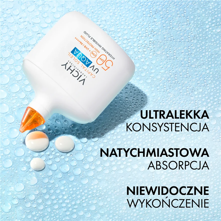 Vichy Capital Soleil UV-Aqua nawilżający niewidzialny fluid SPF 50, 50 ml