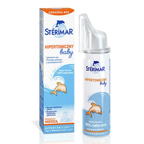 Sterimar Baby Hipertoniczny, spray do nosa wzbogacony miedzią, 50 ml
