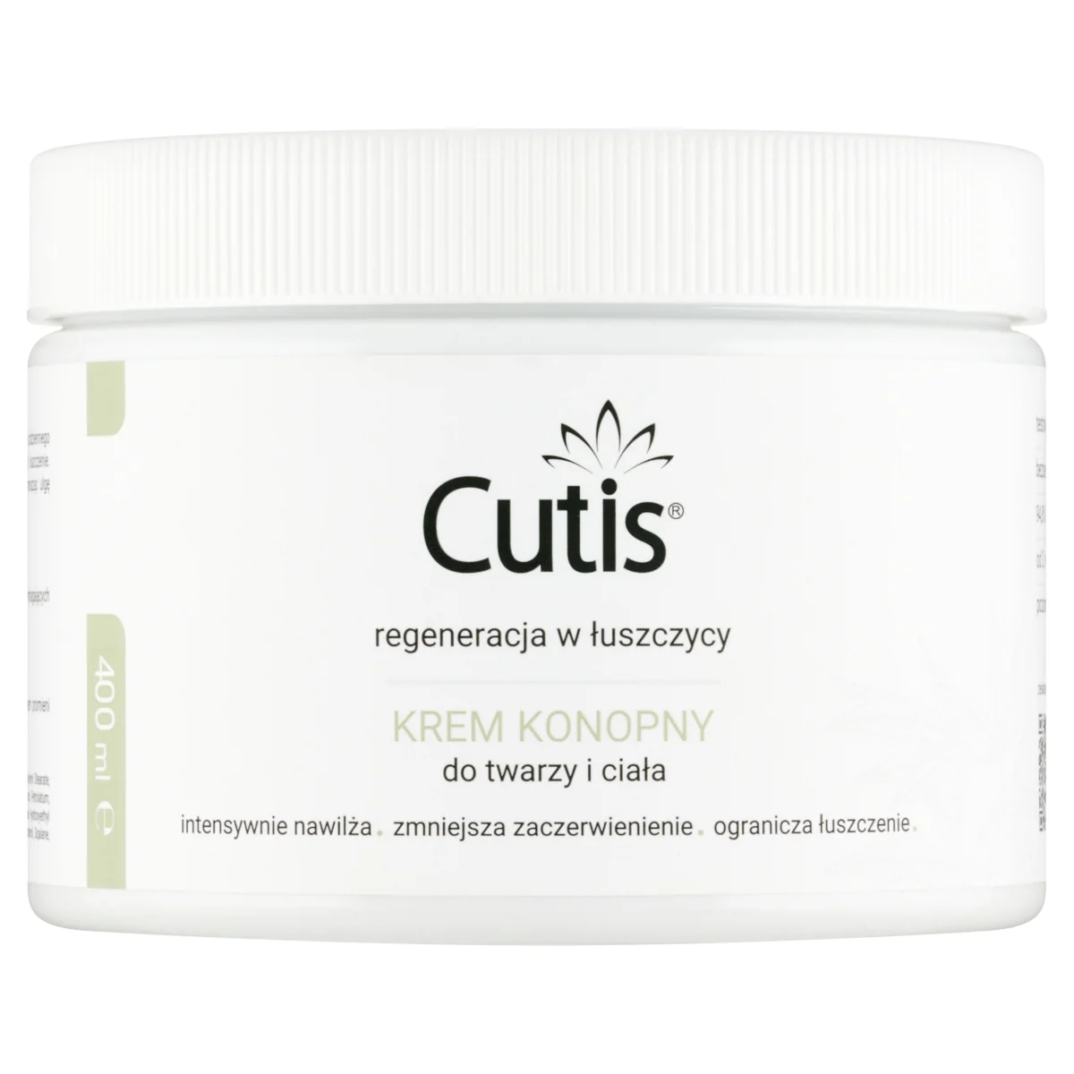 Cutis Ł-ŁUSZCZYCA krem konopny 20% + CBD, 400 ml