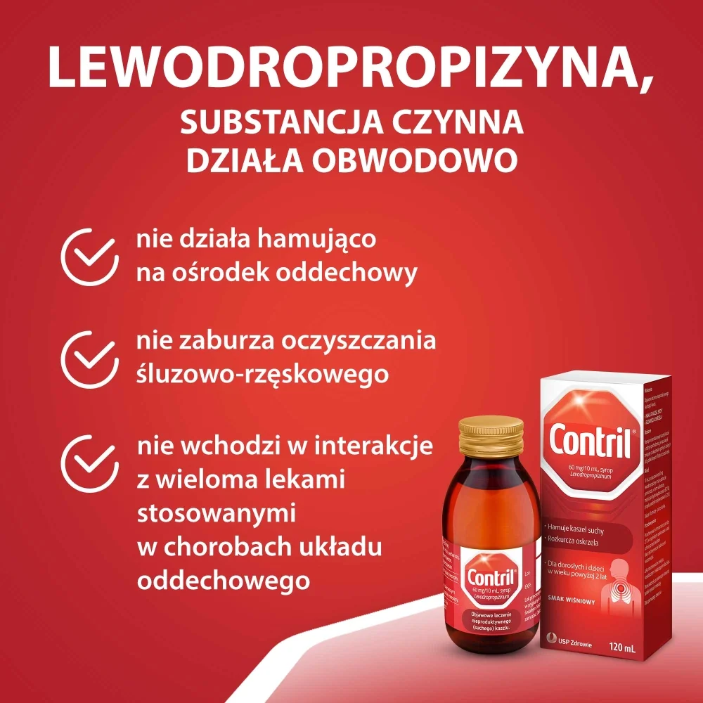 Contril 60 mg/10 ml syrop, 120 ml