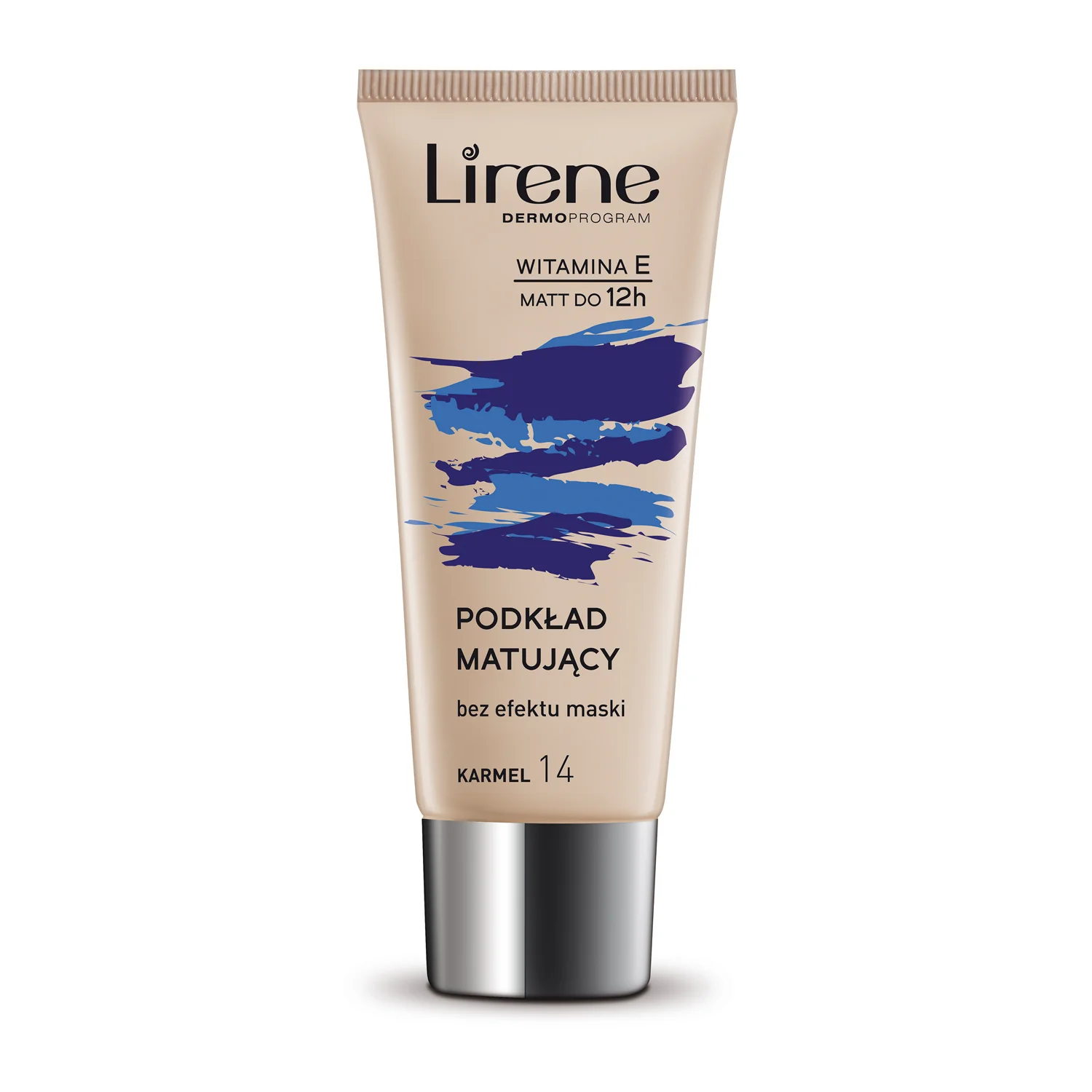 Lirene podkład matujący nr 14 Karmel, 30 ml