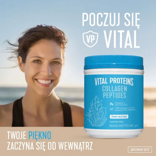 Vital Proteins Colagen Peptides Kolagen do picia, smak neutralny, suplement diety, 567 g 