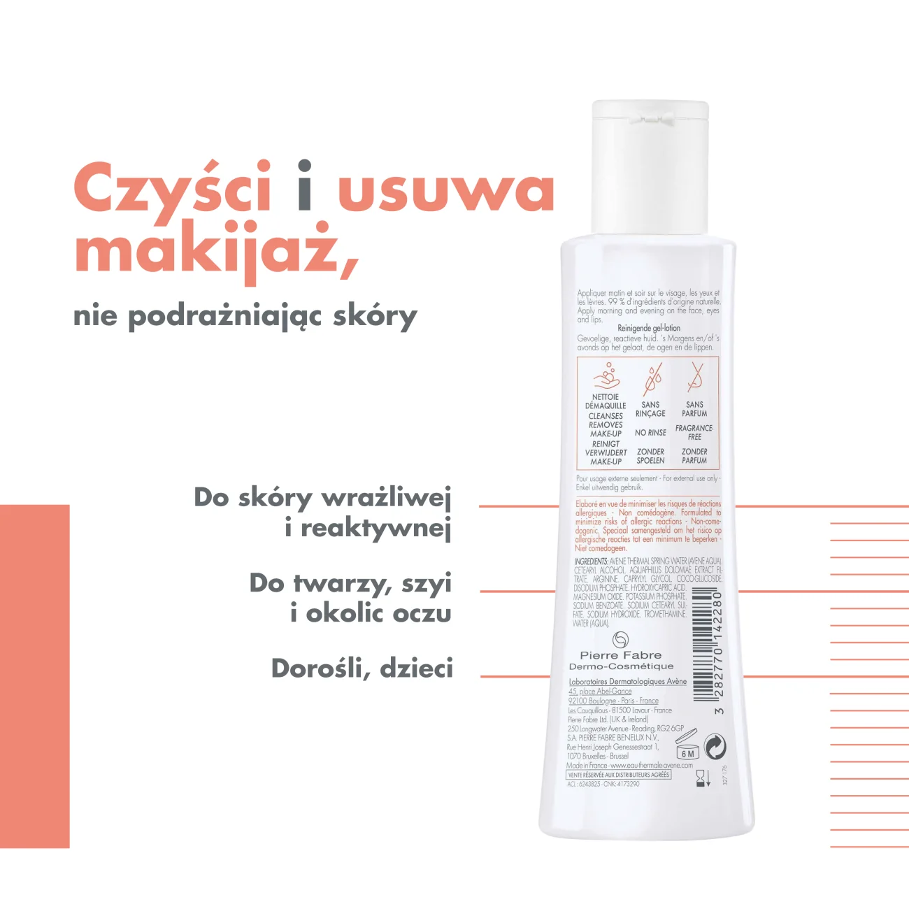Avene Tolerance Control żel balsam oczyszczający, 200 ml