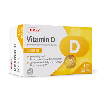 Vitamin D 2000 IU Dr.Max, suplement diety, 60 kapsułek 