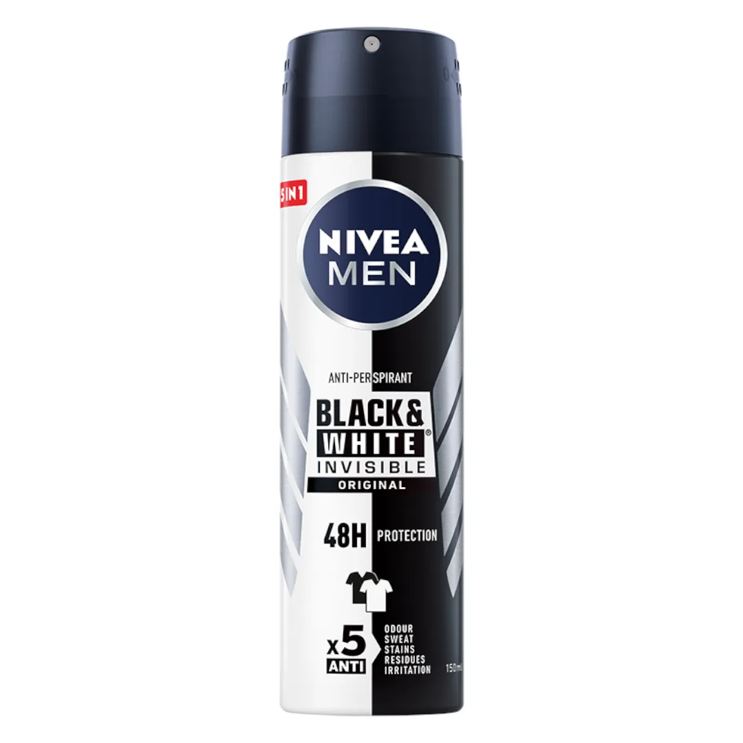 Nivea Black & White Power antyperspirant w spray'u, 150 ml