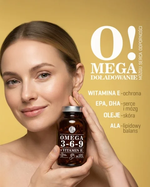 DIET-FOOD Omega 3-6-9 + Witamina E 90 kapsułek