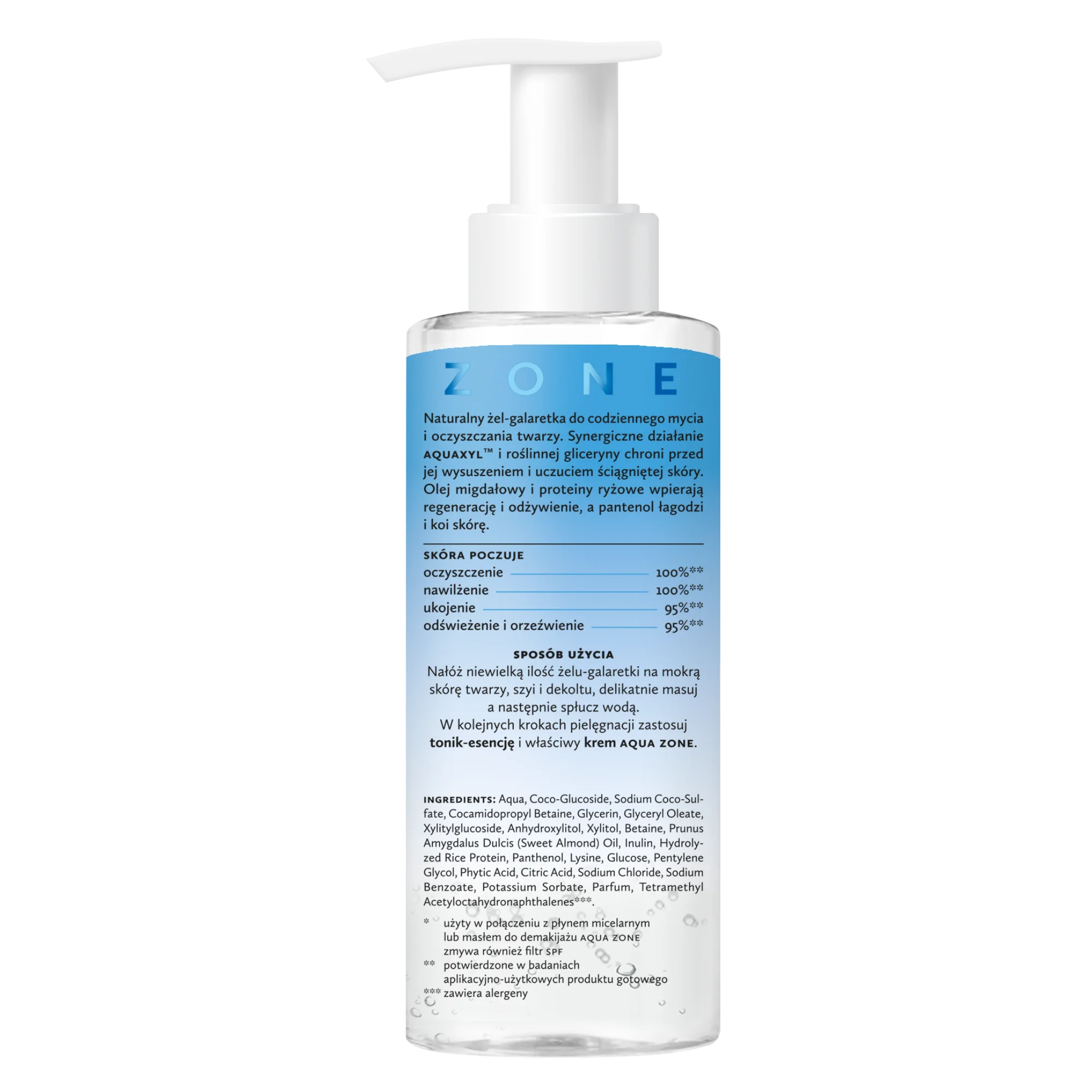 Hagi Aqua Zone łagodny żel-galaretka do mycia twarzy, 150 ml