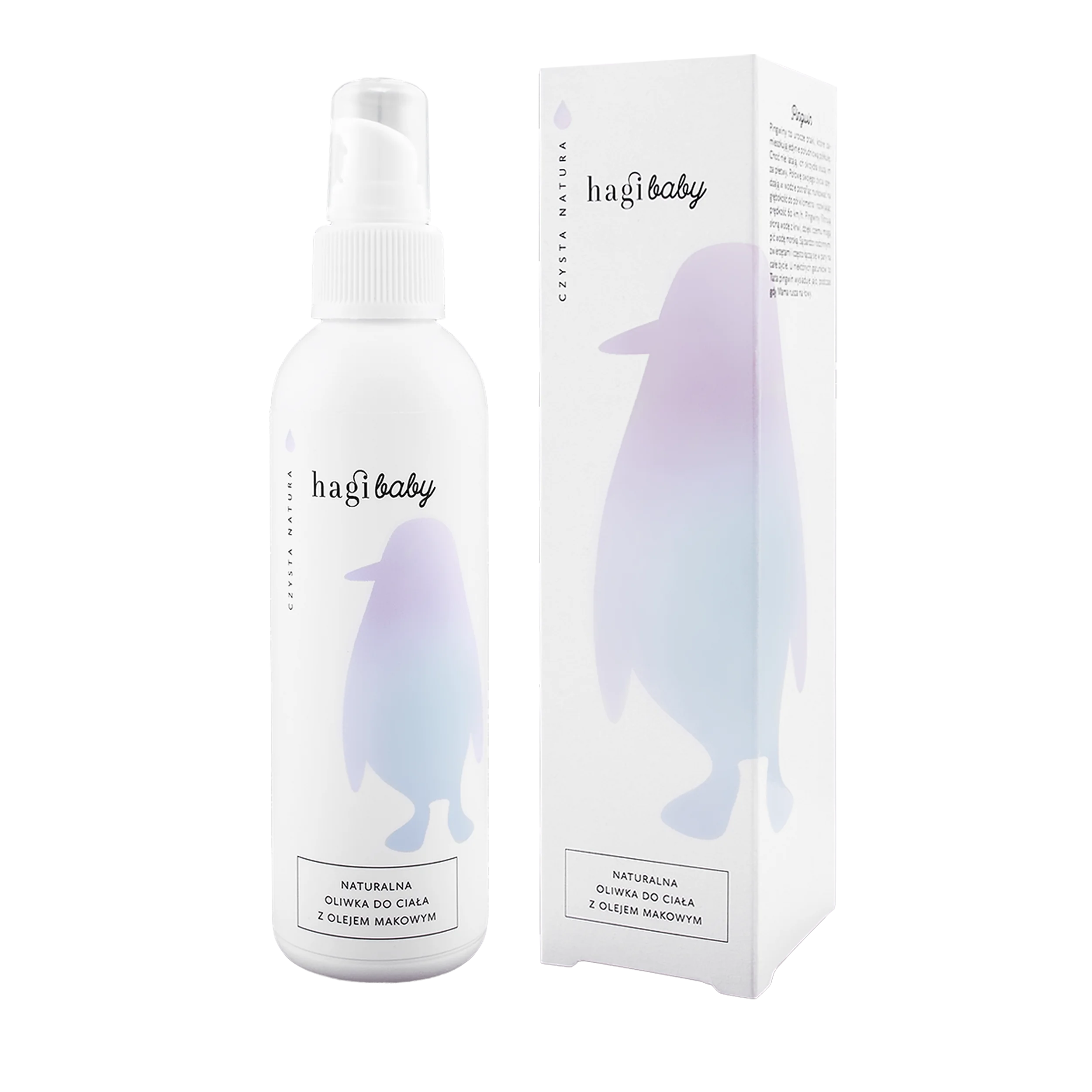 Hagi Baby naturalna oliwka do ciała z olejem makowym, 150 ml