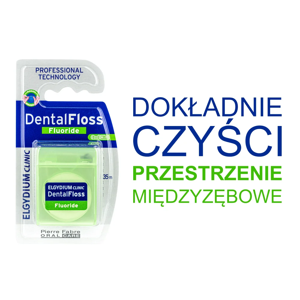 Elgydium Clinic nić dentystyczna z fluorem, 1 sztuka