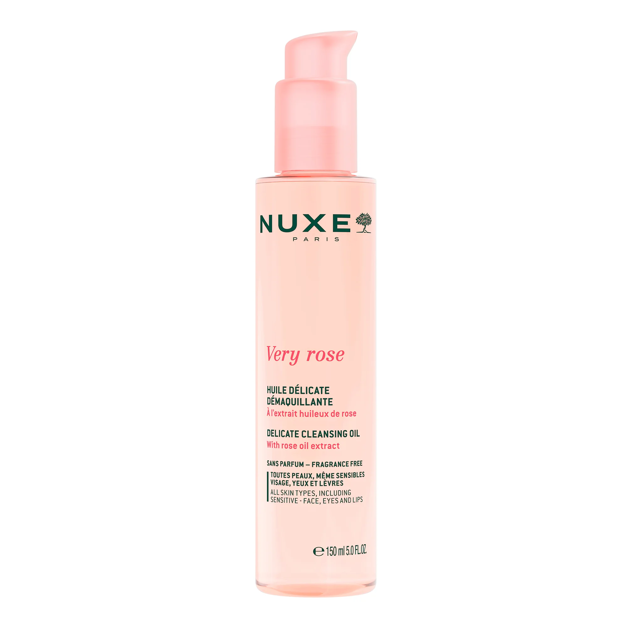 Nuxe Very Rose delikatny olejek do demakijażu, 150 ml