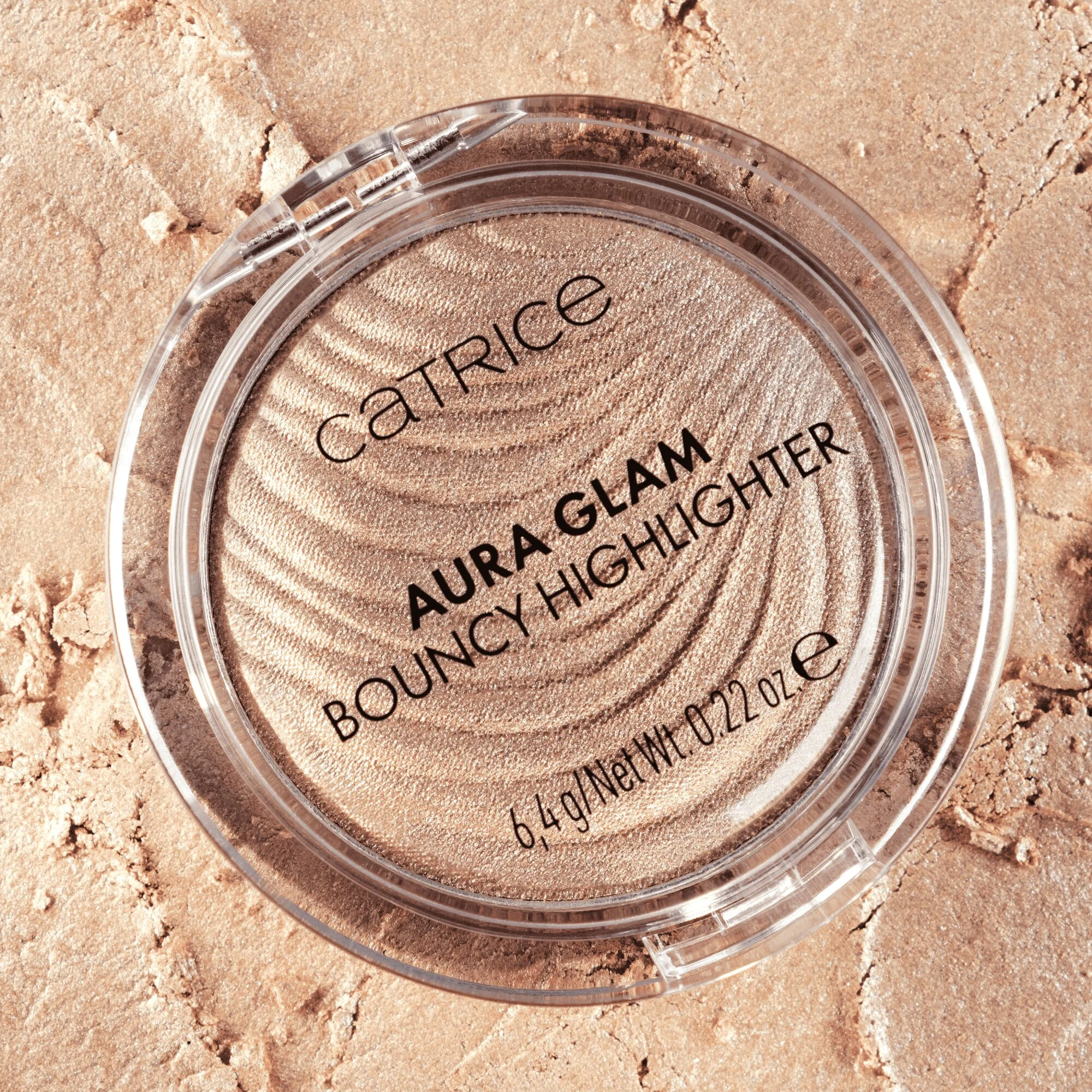 CATRICE Aura Glam Bouncy Highlighter rozśwetlacz do twarzy 010 Moonlit Sand, 6,4 g