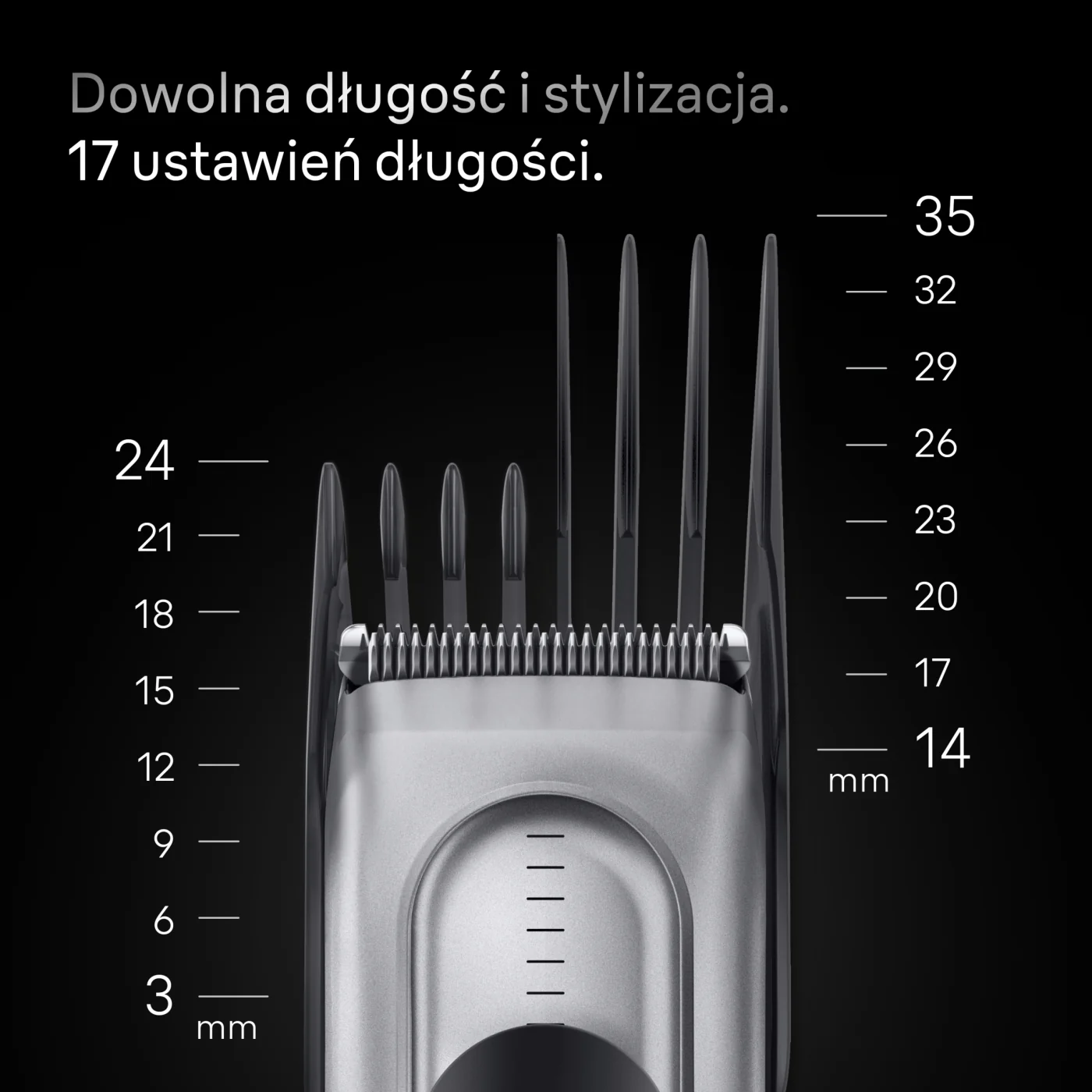 Braun Series 7 Hair HC7590 maszynka do strzyżenia włosów z 5 końcówkami, 1 sztuka