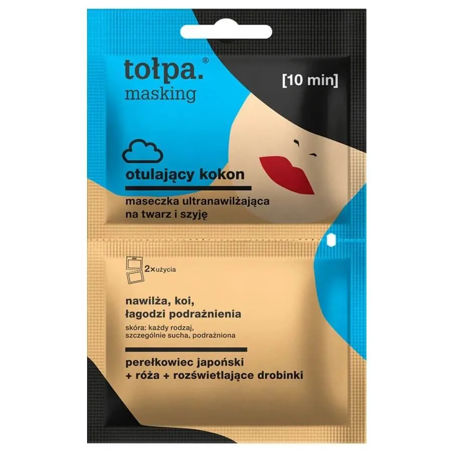 Tołpa Masking maseczka ultranawilżająca na twarz i szyję, 2 x 5 ml