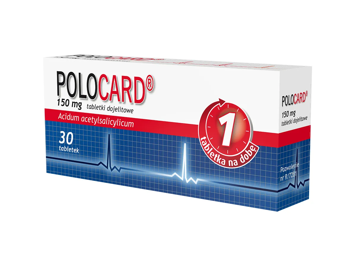 Polocard 150 mg, 30 tabletek dojelitowych