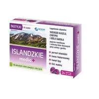 Nexon Pharma Islandzkie medic+ pastylki do ssania, 24 szt.